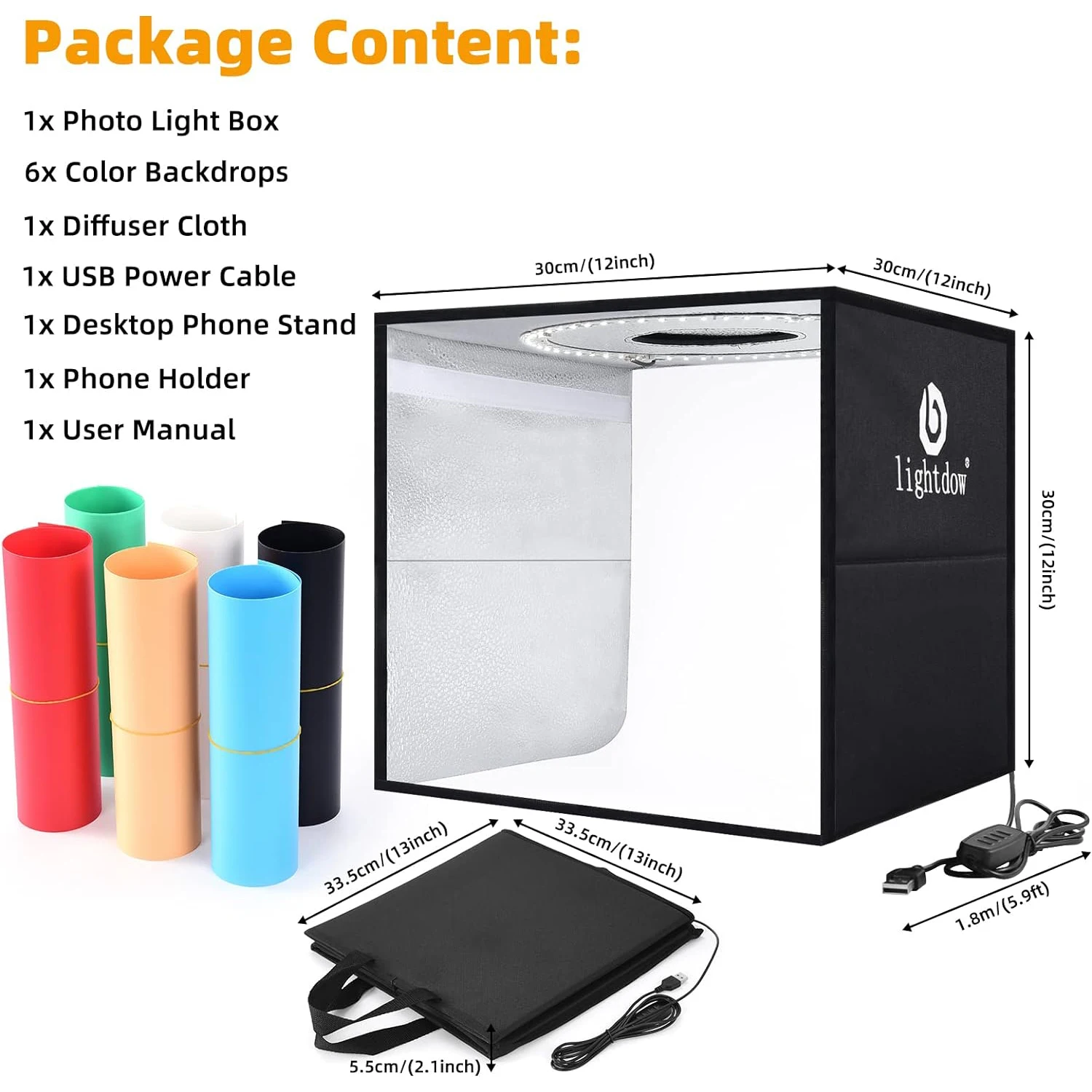 Lightdow zestaw oświetlenia do – Photography Lighting Kit Portable recenzja i cena